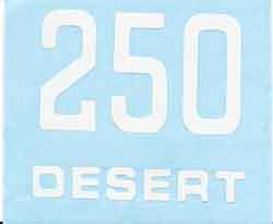 OS47 (leyenda 250 Desert en color blanco